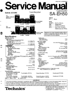 Technics - SAEH-50 - Service manual 